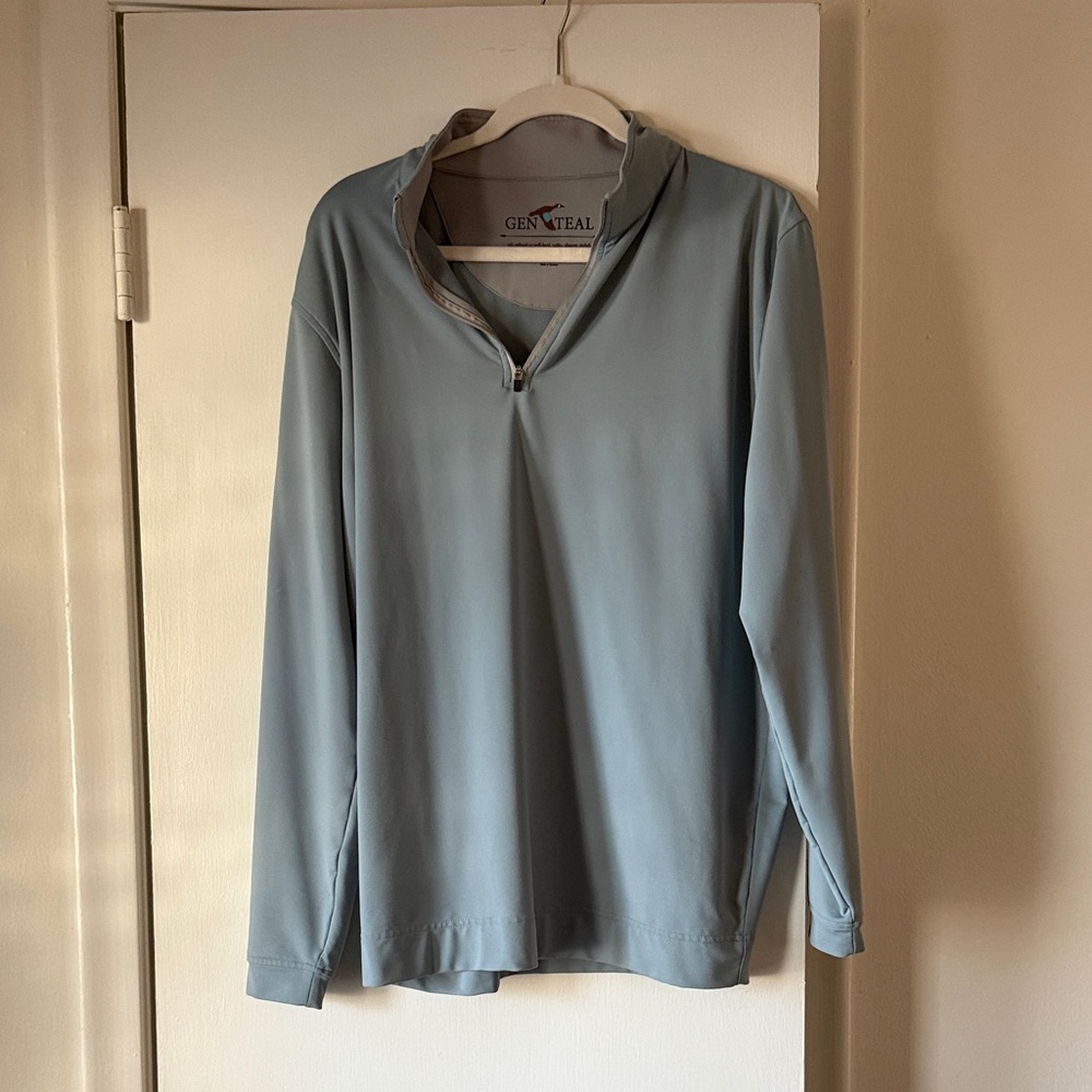 GenTeal Men's Blue Quarter-Zip Performance Jacket